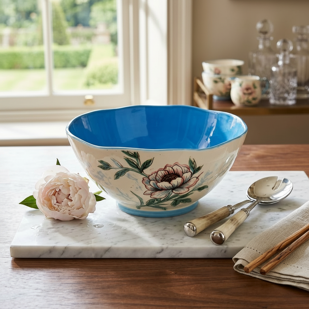 BR2071 Magnolia 8"Rd Bowl 20c