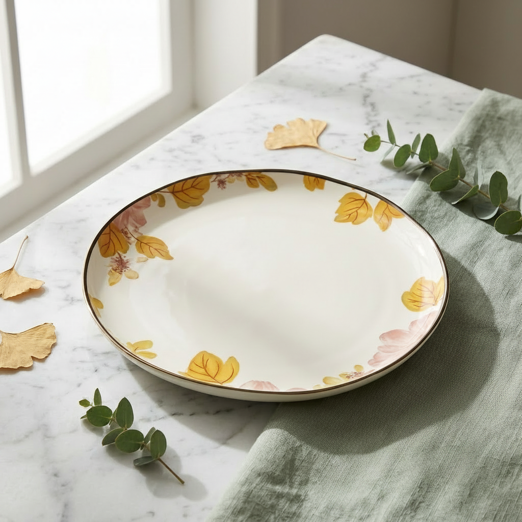 BR2077 Pink Floral 8.5"Side Plate 4-24c