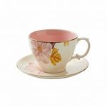 BR2082 Pink Floral 2Pcs CupSet 300ml 64c