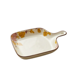 BR2083 Pink Floral 9"Sq Plater W-H 8-48c