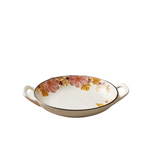 BR2084 Pink Floral 9.75"Rd Dish W-H 36c