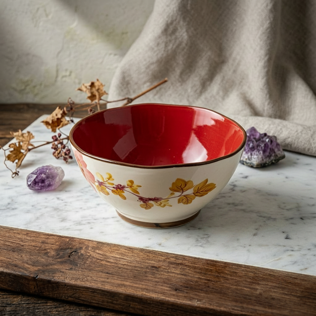 BR2085 Pink Floral 8"Rd Bowl 20c