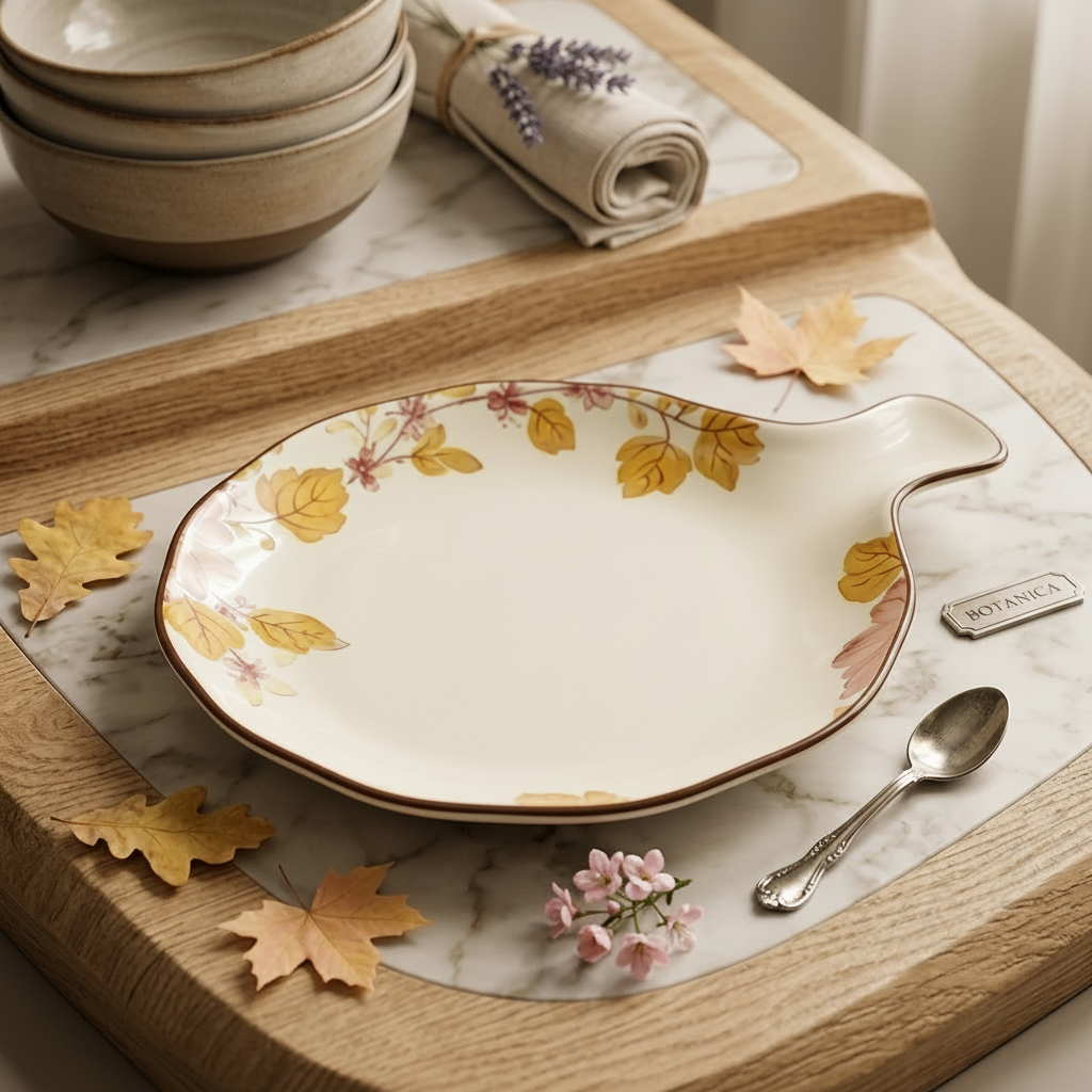 BR2105 Pink Floral 9"Rd Plater W-H 8-48c