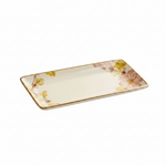 BR2107 Pink Floral 10"Rect Dish 32c