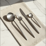 GM-1800S Spoon Set 4Pcs Silver 120c