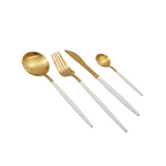 GM-1800GW Spoon Set 4Pcs G+White 120c
