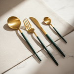 GM-1800GGR Spoon Set 4Pcs G+Green 120c