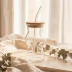 RXG-025 Glass With Straw 450ml 98c