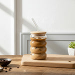 RXG-027 Glass With Straw 450ml 98c