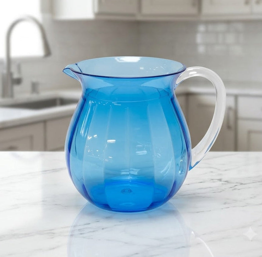 BKY034(BH0023) 0928 Blue Lassi Jug 12c