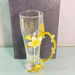 CG240 Wine Glass Metal Heat  Flower