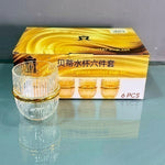 CG174 Glass 6Pcs Set Tp+GoldEdge