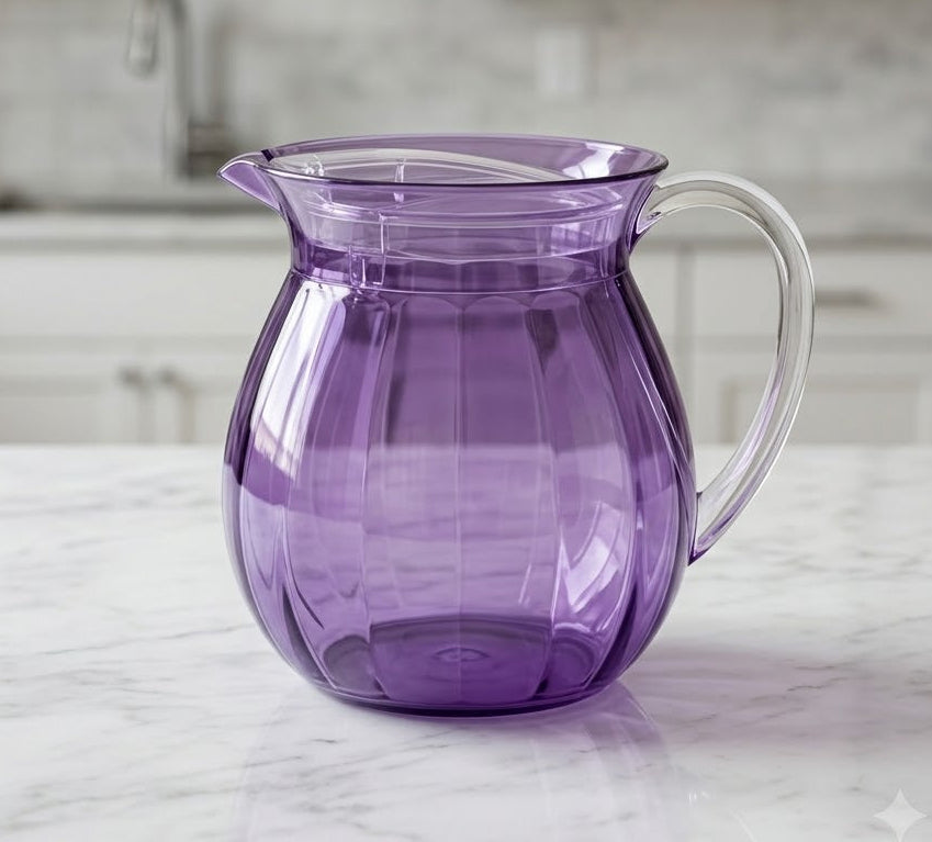 BH0158AC Purple Lassi Jug+Lid 6pc/ctn