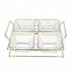 SD-080 4-Sec Glass Snack Bowl 250ml 8c