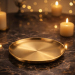 GST1037 23cm barbecue plate gold   75c