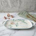 BR2019 Magnolia 14"Oval Dish W-H 5-15c