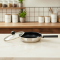 HP59 26cm SS Fry Pan With Glass Lid