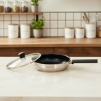 HP59 26cm SS Fry Pan With Glass Lid