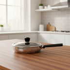 HP58 24cm SS Fry Pan With Glass Lid