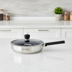 HP61 Fry Pan 30cm SS Fry Pan With Glass Lid