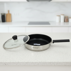 HP61 Fry Pan 30cm SS Fry Pan With Glass Lid