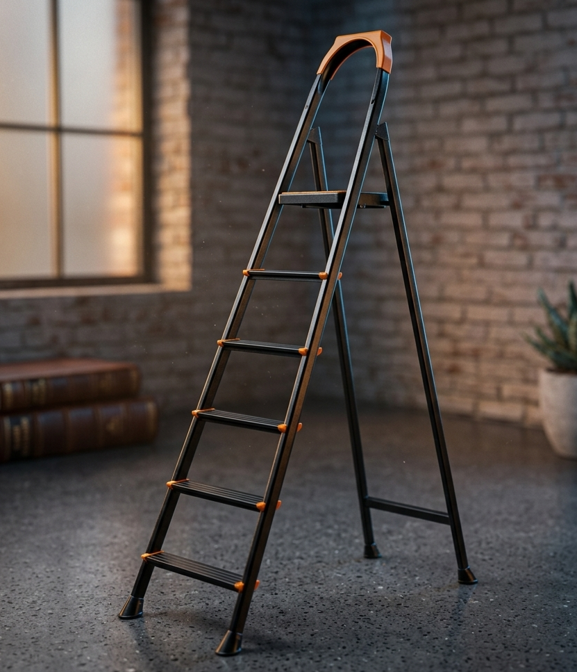 LEO  5x1 METAL STEP LEDDER CAKMAK