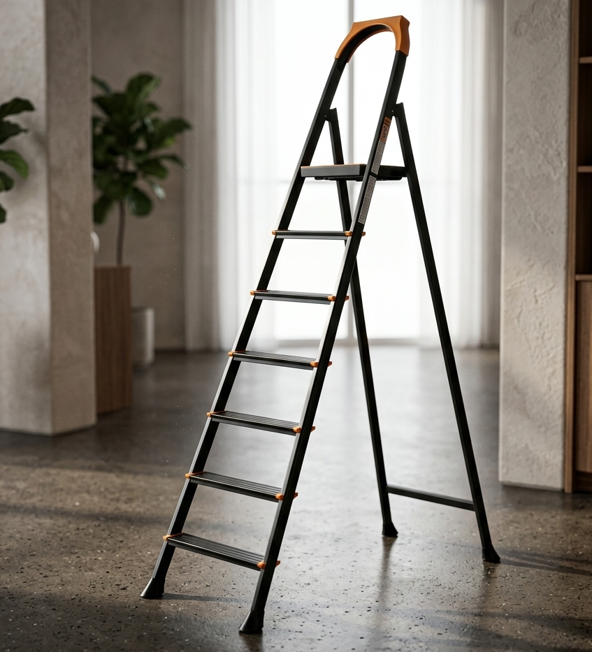 LEO  6x1 METAL STEP LEDDER CAKMAK