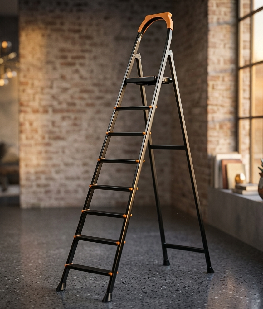 LEO  7x1 METAL STEP LEDDER CAKMAK