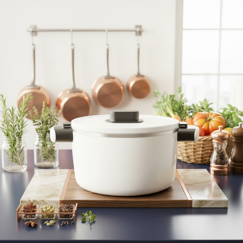 PB649 White Hot Pot 5.5 Ltr 6c