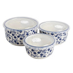 3-Pcs Fresh-Lock Airtight Food Container Set for Kitchen Storage