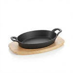 ZYB199 Griddle 24x17.2x4.8cm Cast Iron8c
