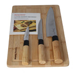 DH3876-NATURAL 4Pcs Knife Set 10c