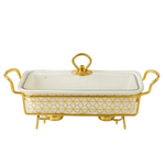 BR0141 11" CASSEROLE WITH STAND 4c
