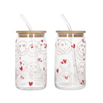 CB-223 Straw Glass 2Pcs Set 500ml 12c