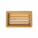 2501-83 Soap Holder 12.5x8cm Bamboo 72c