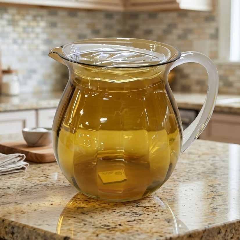 BH0158AC Amber Lassi Jug+Lid 6pc/ctn