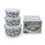 3-Pcs Fresh-Lock Airtight Food Container Set for Kitchen Storage