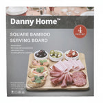 CZT40-02 Bamboo Serving Board 4p sat 6c