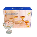 CG130 6Pcs Ice-Cream Set Gold Edge 16c