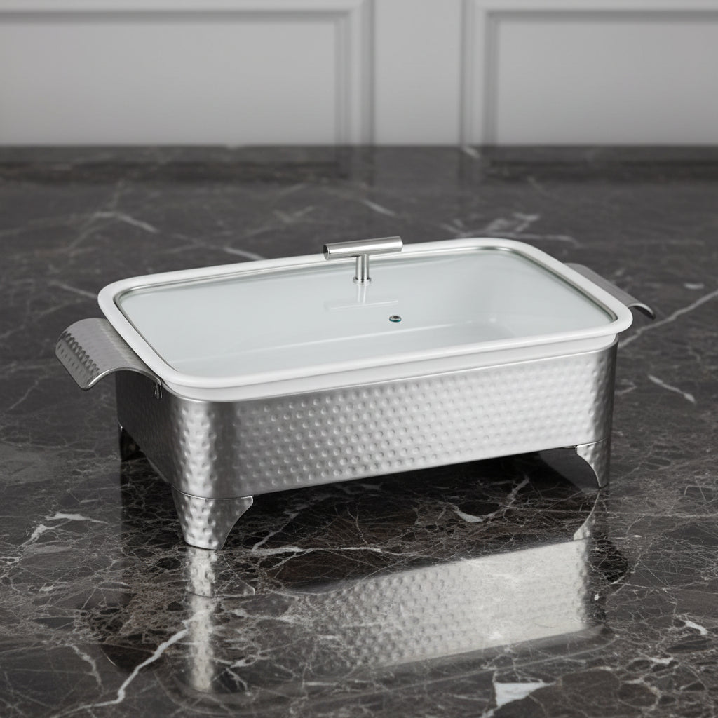 BR0006 13.5"RECT CASEROLE WITH CANDLE 4c