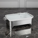 BR0006 13.5"RECT CASEROLE WITH CANDLE 4c