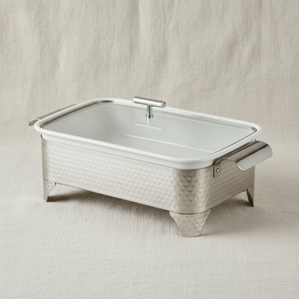 BR0007 15"RECT CASSEROLE WITH CANDLE 4c