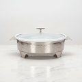 BR0009 16"OVAL CASSEROLE WITH CANDLE 4c