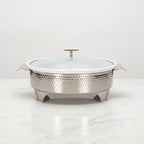 BR0009 16"OVAL CASSEROLE WITH CANDLE 4c