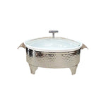 BR0010 12"ROUND CASSEROLE WITH CANDLE 4c