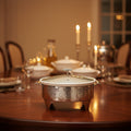 BR0010 12"ROUND CASSEROLE WITH CANDLE 4c