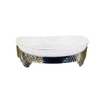 BR0015 11" OVAL BOWL WITH STAND 6c