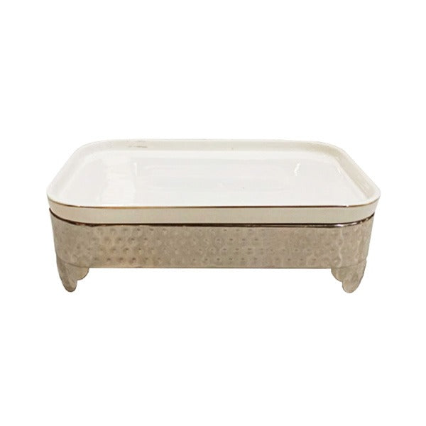 BR0017 14"RECT.PLATE WITH STAND 4c