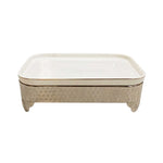 BR0017 14"RECT.PLATE WITH STAND 4c