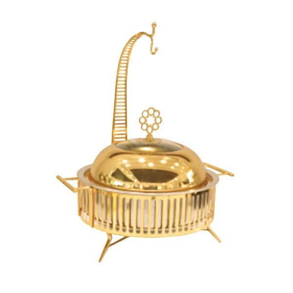 BR0019 6L BUFFET DISH WITH CANDLE 2c